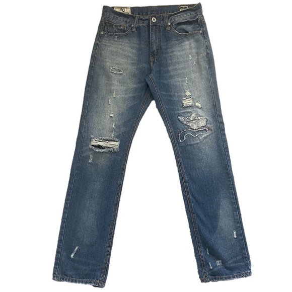 2012 American Legacy Amongst Others Slim Straight Denim Jeans 32x34 Medium Wash - Picture 1 of 12